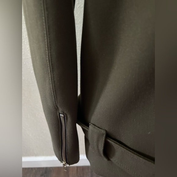 Zara Woman Olive Green zip up  Jacket size S - Picture 4 of 6